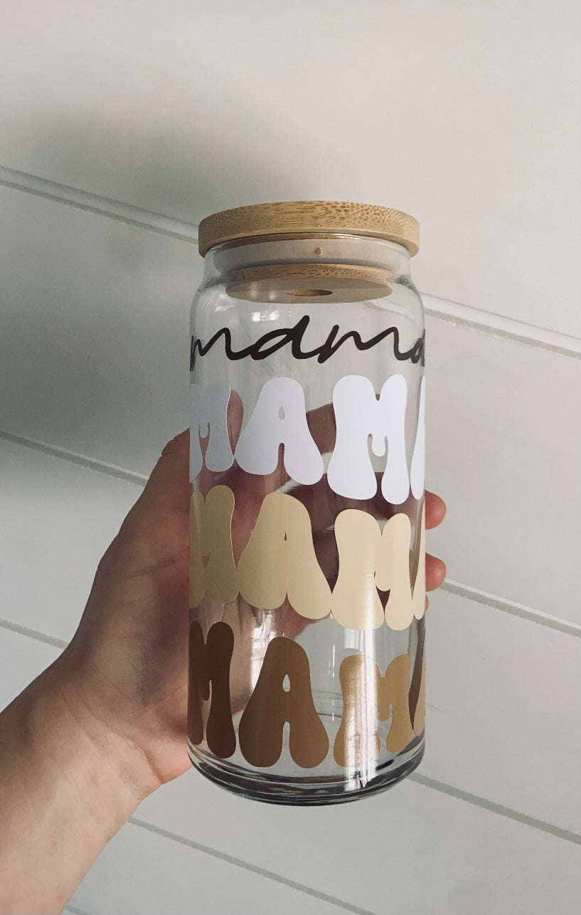 MAMA Glass Tumbler