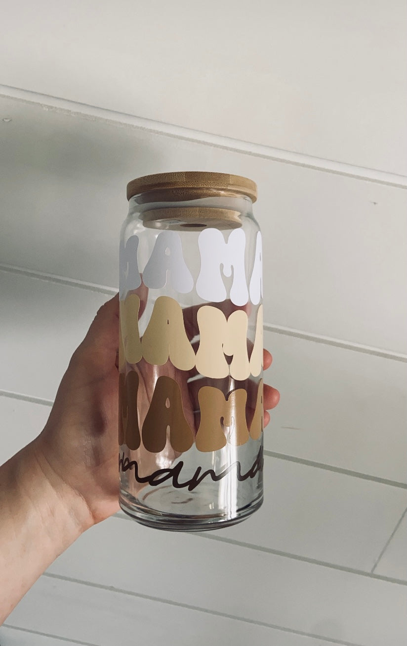 MAMA Glass Tumbler