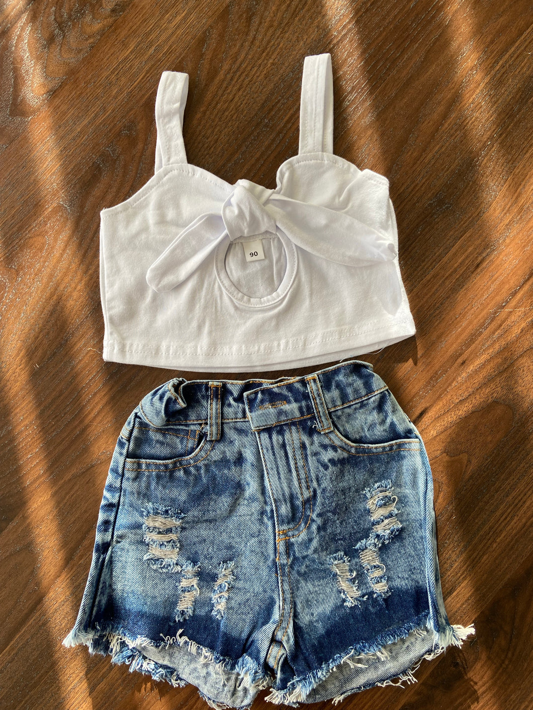 High Waisted Cut Offs & Tank