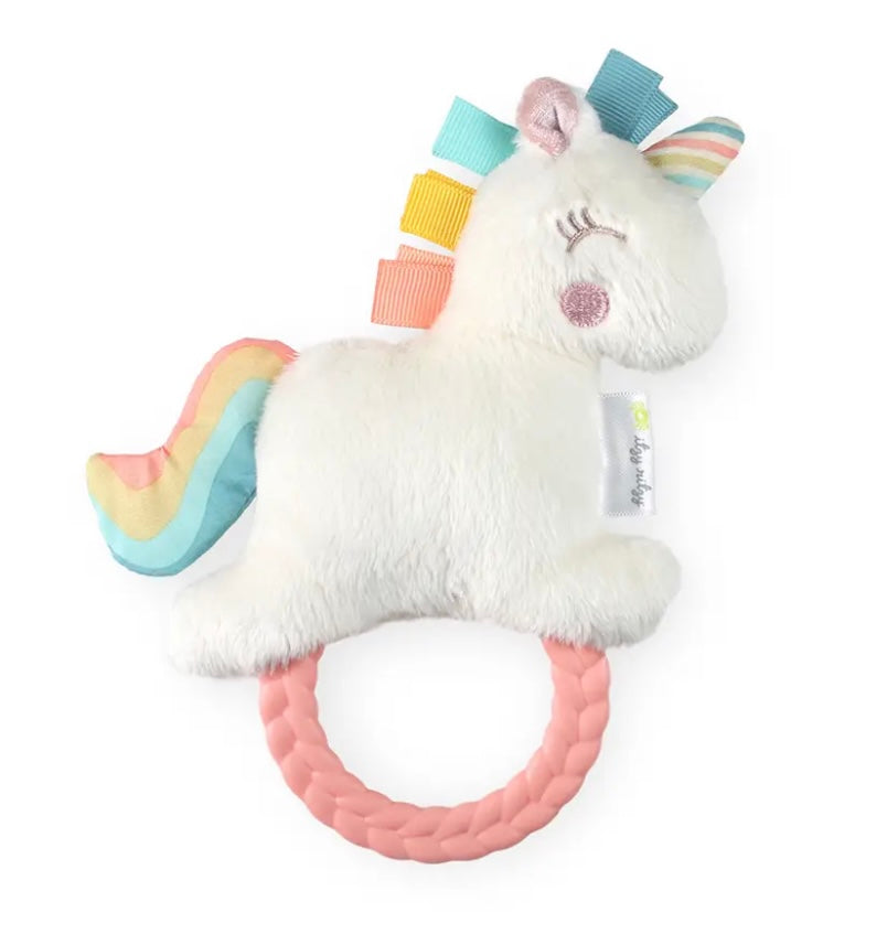 Itzy Ritzy- Plush Rattle with Teether