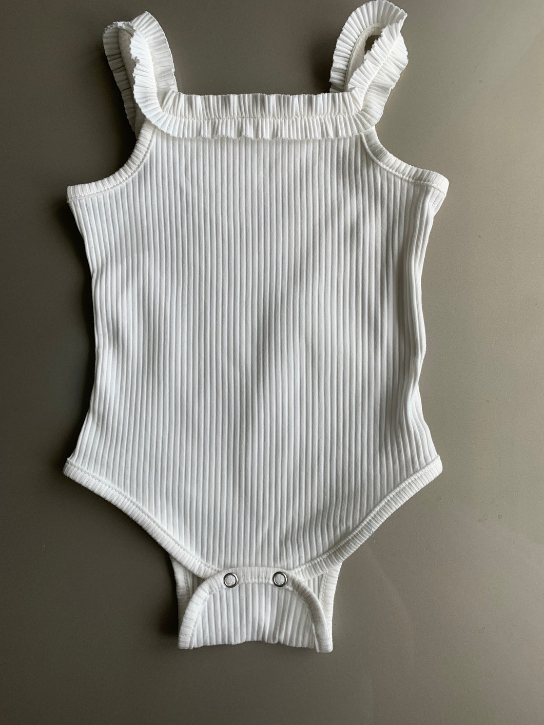 Cream Ruffle Bodysuit