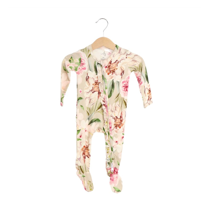 Floral Ruffle Onesie