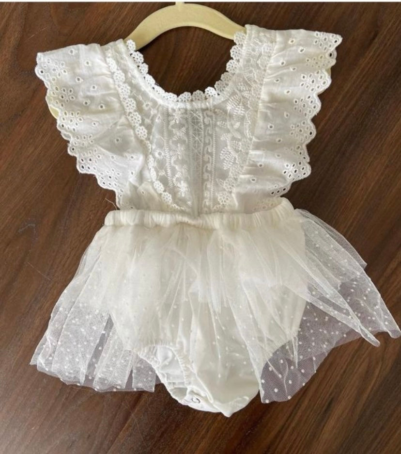 White Lace Romper