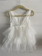 Load image into Gallery viewer, White Lace &amp; Tulle Dress
