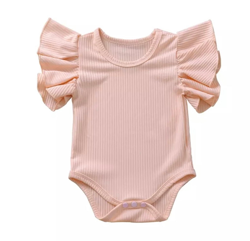 Pink Ruffle Onesie